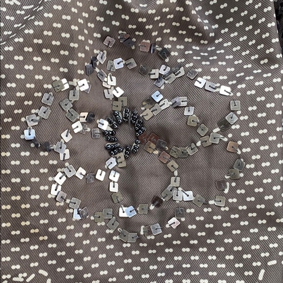 Shulami Skirt Flower Patterned with Sequins Size M - Picture 2 of 8